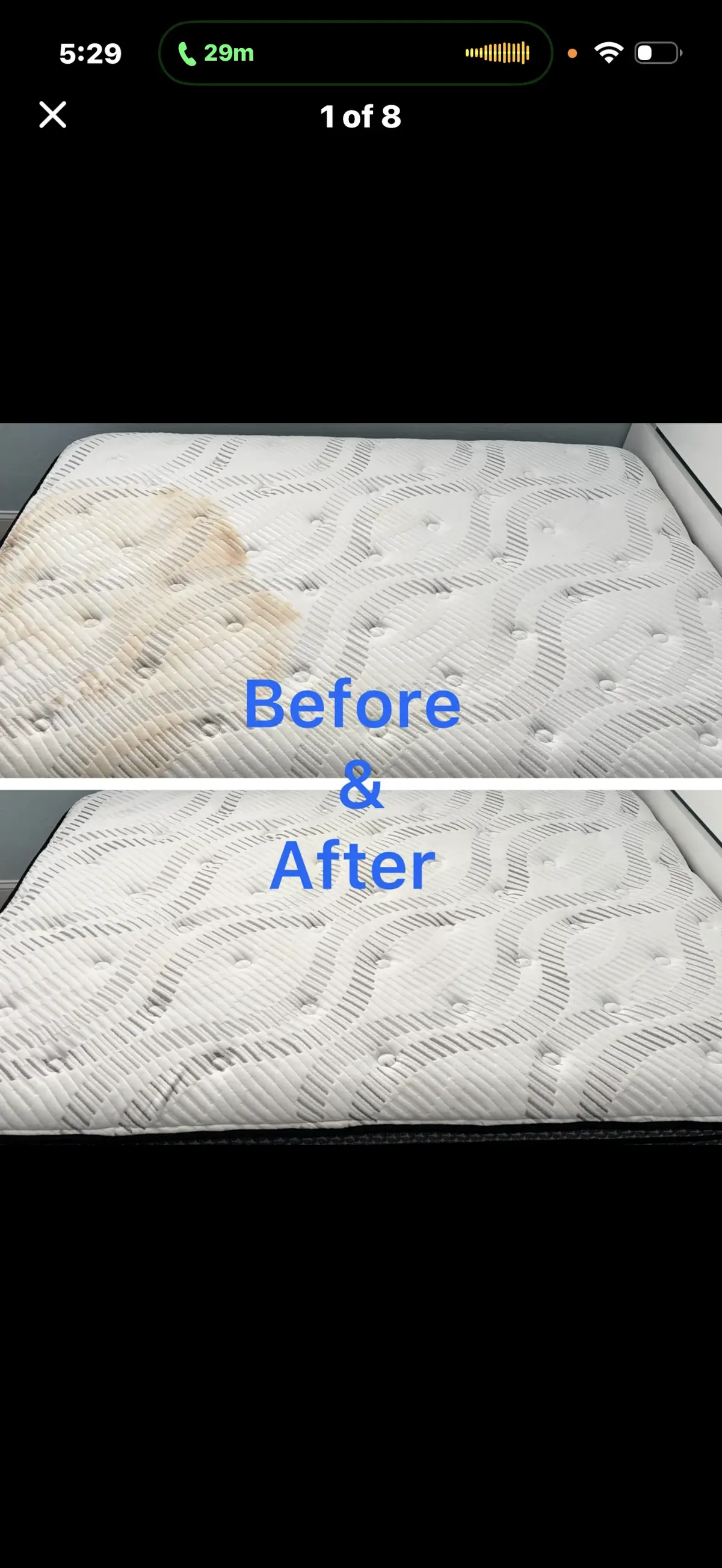 Mattress surface cleaning